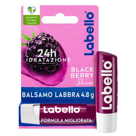Labello Blackberry Shine Burrocacao Labbra Colorato E Idratante
