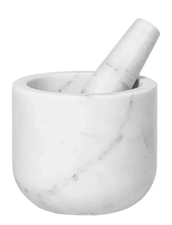 Broste Copenhagen Marina Mortar - White - Ø 12 CM