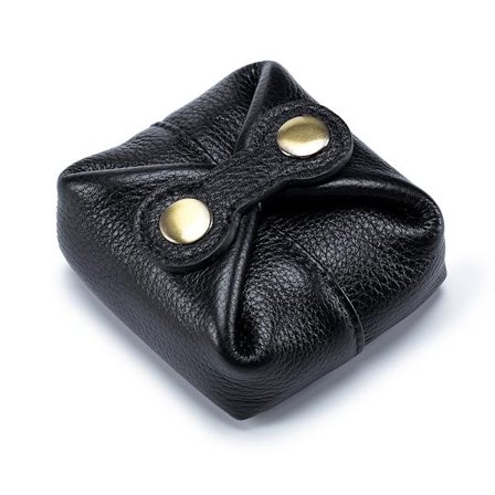 Lille Læder Møntpung - Møntpung Lille Sort, ZQKLA