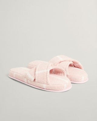 GANT - Stripete tøfler, unisex pink embrace