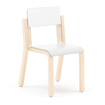 Children's chair DANTE, H 310 mm, birch, white laminate