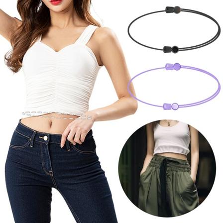 1st Crop Tuck justerbart band, Crop Tuck-verktyg för skjortans toppar purple L