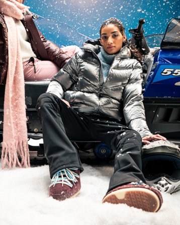 Colmar GIRLS DOWN JKT Szary Kurtki Dziewczyna - Kids Brand Store