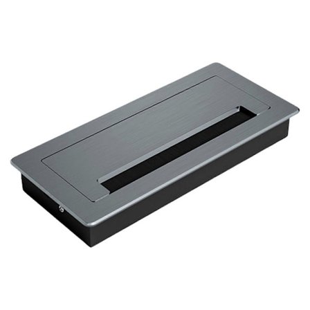 Buffering Metall Skrivebord Grommet med Børste Kabelhull Deksel Kabelhåndtering Grommets Flere for Organiserte Arbeidsområder Flerfarget