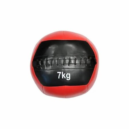 Träningsboll - SOFTEE - 7Kg - Röd/Svart - 35 cm - Multisport