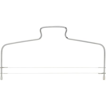 Säädettävä kakkuleikkuri ja -tasaaja, 2-langallinen, ruostumaton teräs