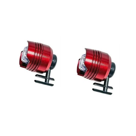 2 stk. pandelamper, lette lommelygter, charmerende tilbehør til børn, drenge, voksne, mænd, kvinder, sko, clip-on træsko pandelamper lommelygter (B)