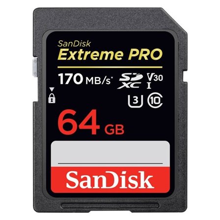 Minnekort SanDisk Extreme Pro SDXC - 64 GB