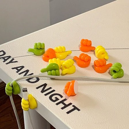 Multifunksjonell klipsholder tommelkroker ledningsarrangør veggkroker