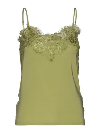 Slclara Singlet Top Ærmeløs Top Grøn Soaked In Luxury