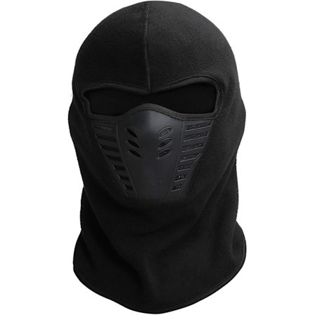 Balaclava til mænd - Airsoft maske - Ansigtsvarmer - Cykeltilbehør - Halsedisse - Skimaske Balaclava - Ninja maske - One Size - Sort