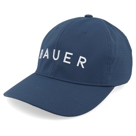 Bauer - Blauw unconstructed Cap - Performance Hat Sr Navy Dad Cap @ Hatstore