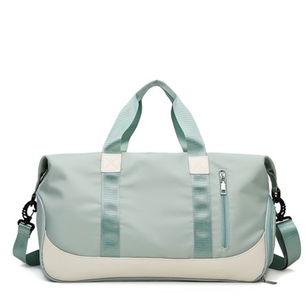 Sports Gym Bag for Weekend Bag med skoskap, Transportveske Bagasjeveske (Grønn)
