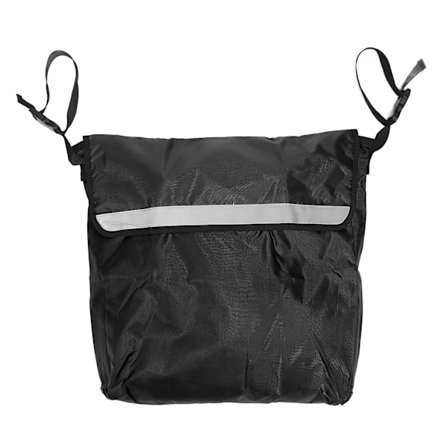 Rullestolveske Justerbar Skulderstropp Vanntett Stor Kapasitet Oppbevaring Rullestol Bæreveske for Utendørs Svart