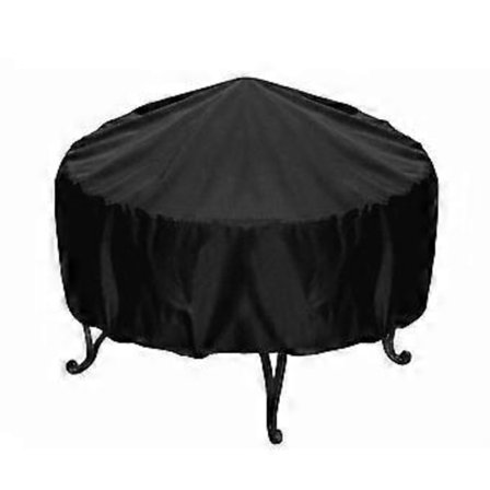 Cirkulær bålfad vandtæt overtræk, udendørs havegrill overtræk, 210D Oxford stof, vandtæt, støvtæt, UV-bestandigt møbelovertræk, 148 * 60cm