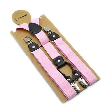 120 cm Svarta Hängslen för Män Justerbara Elastiska Herrhängslen med 4 Clips