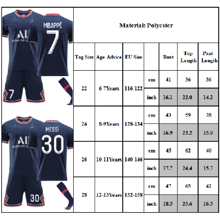 Paris Saint-Germain Fodboldtrøje til Børn 2022-2023 Nr 30 Messi