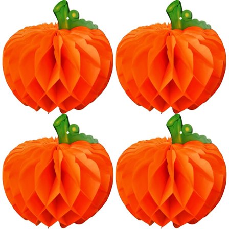 3D Gresskar Honeycomb Dekor: Halloween Hengende Lykter