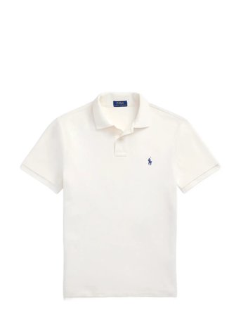 The Iconic Mesh Polo Shirt Cream Polo Ralph Lauren