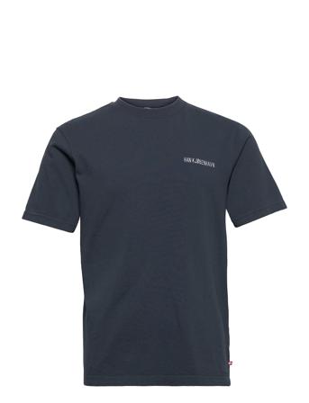 Casual Tee Short Sleeve T-shirts Short-sleeved Musta HAN Kjøbenhavn