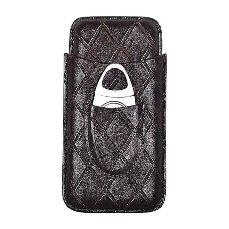 3-pack plånbok Humidor Portable Coin Pouch Cigarrfodral black