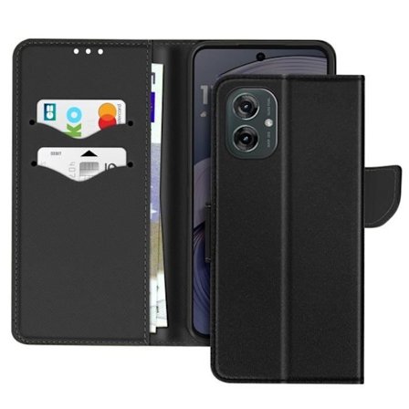 Lompakko - Motorola - Moto G55 - Saffiano-nahka - Täysi suoja - Tuki-toiminto