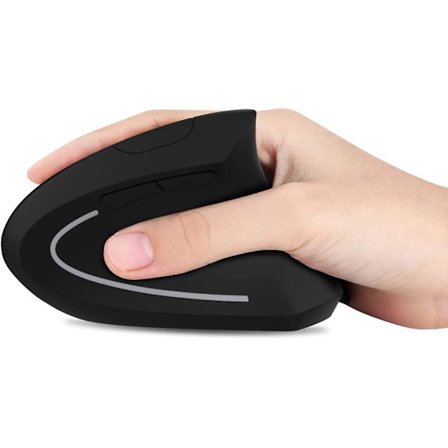 Vertikal Mus, Ergonomisk Trådløs Mus, Datamus Med 2.4g Bærbar Slank Optisk Trådløs Mus Stille For Laptop Optisk Mus Med 6 Knapper