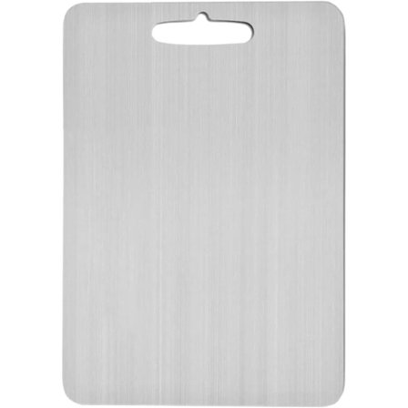 Titan Skjærebrett - Skjærebrett i rustfritt stål | Dobbeltsidig skjærebrett i metall | Skjærebrett-FA-