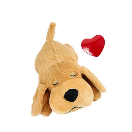 1/3 Hvalpelegetøj med hjerteslag, beroligende adfærdstræning til hunde