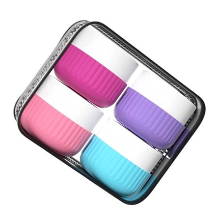 Reisebeholdere for toalettsaker Reiseflasker med klar pose, lekkasjesikre reisekrukker i silikon for kosmetikk håndkrem