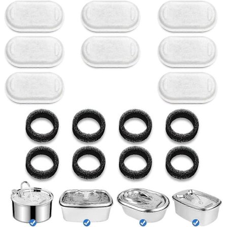 Til Kat Vandfontæne 8 filtre 8 svampe - xindaren