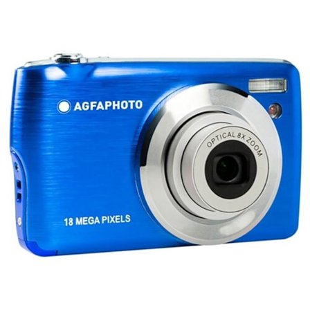 AGFA PHOTO Realishot DC8200 - Digitalt kompaktkamera 18MP, Full HD video, LCD 2.7'', 8X optisk zoom, 16GB SD-kort - Blå
