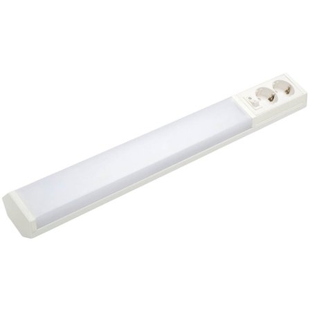 Airam - Benkebelysning LED Handy 450mm 2 x uttag IP21 Hvit