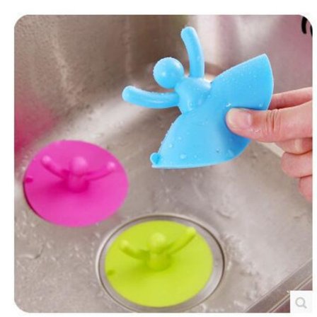 /#/Kahdeksanlehtisen sinisen muovisen lavuaarin siivilän hiussuodatin/#/