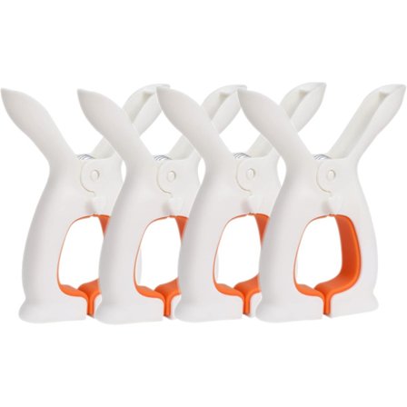 Plastik Tøjklemmer 4 Pakker Klemmer Kraftige Strandhåndklædeklips Søde Vasketøjsklemmer