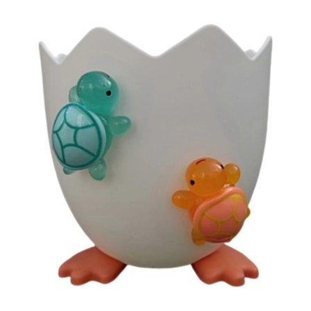 Eggeskallformet Blomsterpotte med Skilpadddekor for Skap Skrivebord Stue