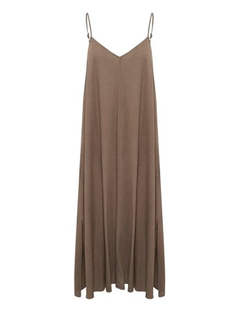 Diasmw Nelly Strap Dress Brown My Essential Wardrobe