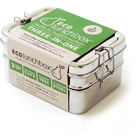 Eco lunchbox ECO 3-in-1-eväsrasia, ruostumaton teräs