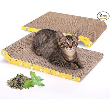 1 Stykke Pappa Katt-Ripebrett Reversibelt Buet Pappa