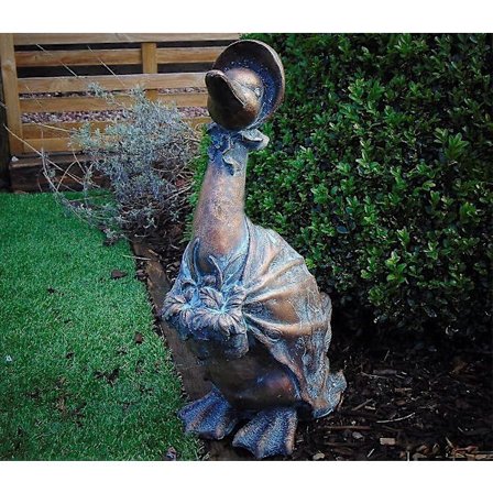 Beatrix Potter Ornament Sæt Peter Kanin Jemima Andepyt Fru Tiggevinkel Benjamin Kanin Håndstøbt Sten Have Statue