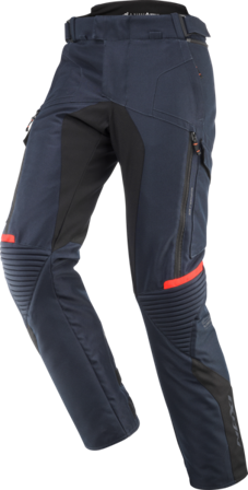 Motorradhose Ixon Midgard Marineblau/Hellrot M