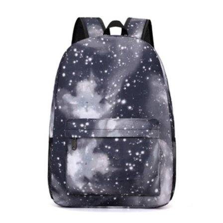 Stjärnhimmel Casual ryggsäck, ryggsäck för kvinnor Middle School