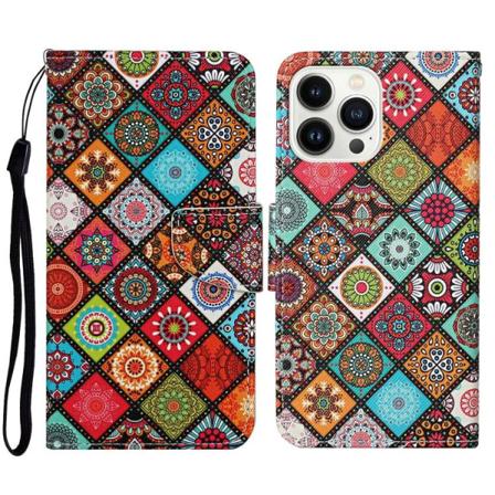 Plånbok Med Mönster För Iphone 14 Pro Multicolor