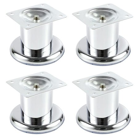 4 X Möbel Fot Garderob Fotbädd Fötter Sofffötter Soffa Fötter Möbelben (60 mm, tillhandahåller skruvar)