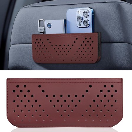 2-pack Universal Bilorganisatör - Förvaringsficka med flera fack för telefon, nycklar, solglasögon & väsentligheter - Passar säte, dörr & konsol, Re