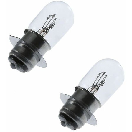2x pære 12V 35/35W PX15d P15d-25-1 T19 dobbel filament frontlykt motorsykkel traktor [DB]