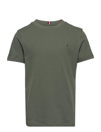 Essential Cotton Tee S/S T-shirt Khaki Green Tommy Hilfiger