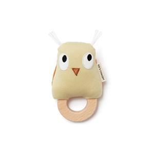 Kids Concept Green Edvin Owl Rattle 1 months - 3 years - First toys and baby toys - 1 months - 3 years - Green