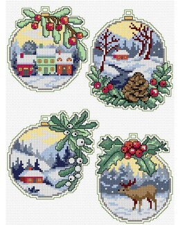 Broderikit Bokmärken Vintertid 4-p