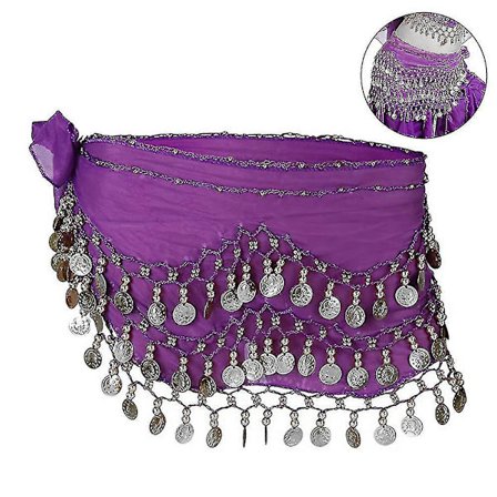 Hip Scarf Belly Dance Scarf Mynter Skjørt Zumba Yoga